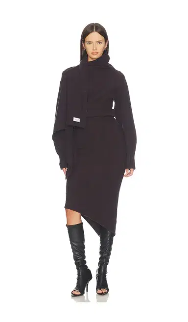 The Attico Scarf Midi Dress | Thumbnail 6