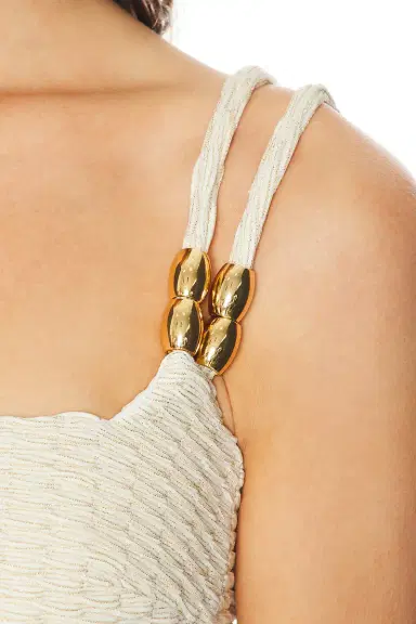 PatBo Golden Knit Mini Dress | Thumbnail 4