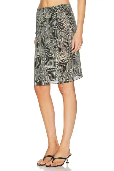 St. Agni Savannah Silk Wrap Skirt | Thumbnail 4