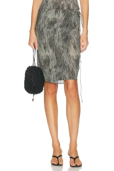 St. Agni Savannah Silk Wrap Skirt | Thumbnail 1