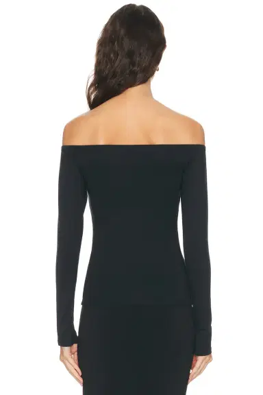 Skims Smooth Layers Long Sleeve Off The Shoulder Top | Thumbnail 3 Skims Smooth Layers Long Sleeve Off The Shoulder Top | Thumbnail 3