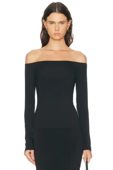 Skims Smooth Layers Long Sleeve Off The Shoulder Top | Thumbnail 1 Skims Smooth Layers Long Sleeve Off The Shoulder Top | Thumbnail 1