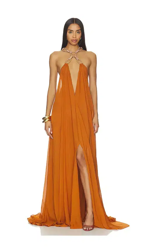 Bronx Banco Zuri Halterneck Cutout Dress
