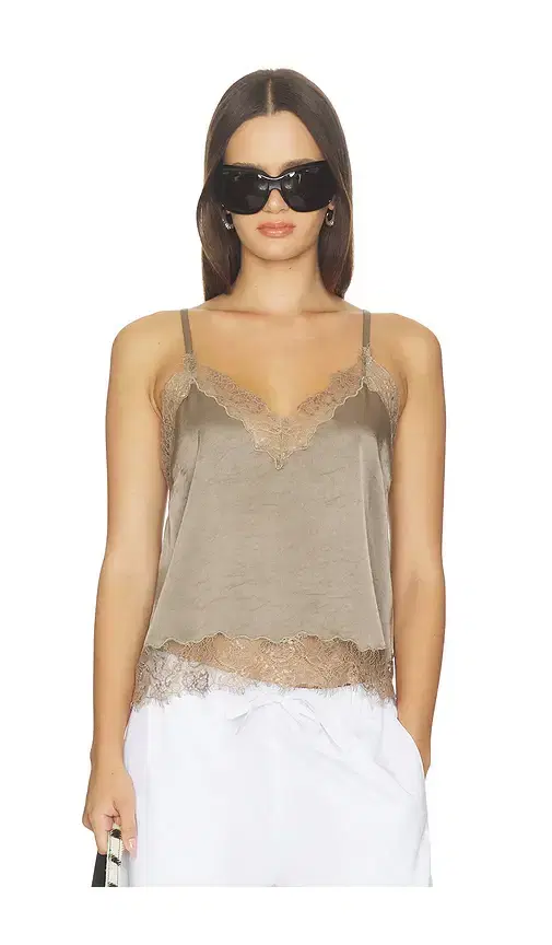 Citizens of Humanity Lace Trimmed Cami Top