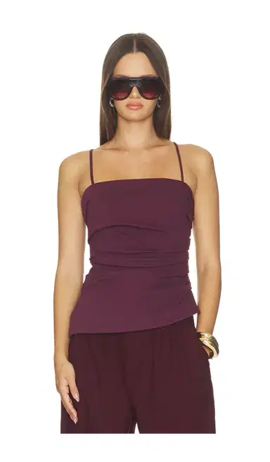 Simkhai Emerson Ruched Bustier Top | Thumbnail 1 Simkhai Emerson Ruched Bustier Top | Thumbnail 1