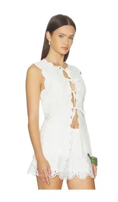 SIMONMILLER Delilah Eyelet Tie Top | Thumbnail 2 SIMONMILLER Delilah Eyelet Tie Top | Thumbnail 2