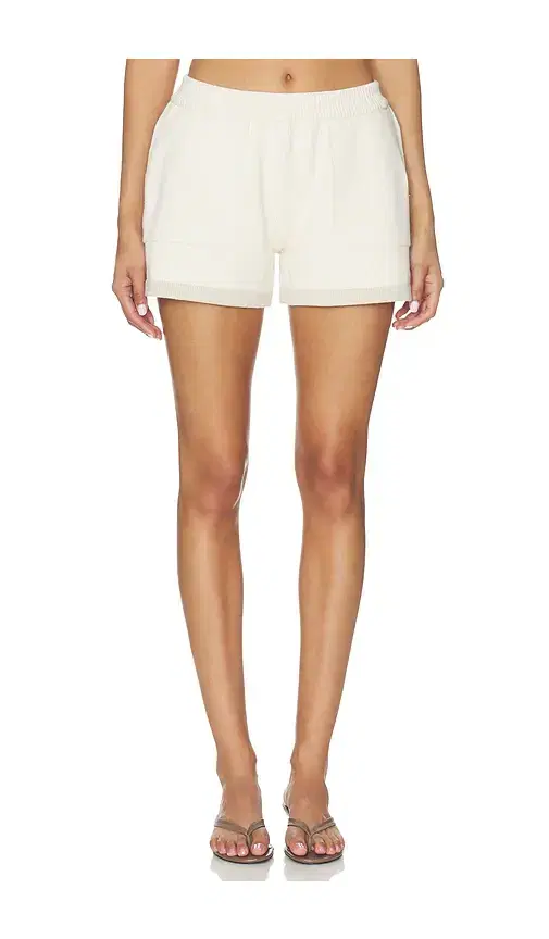 L'Academie Dae Contrast Knit Short