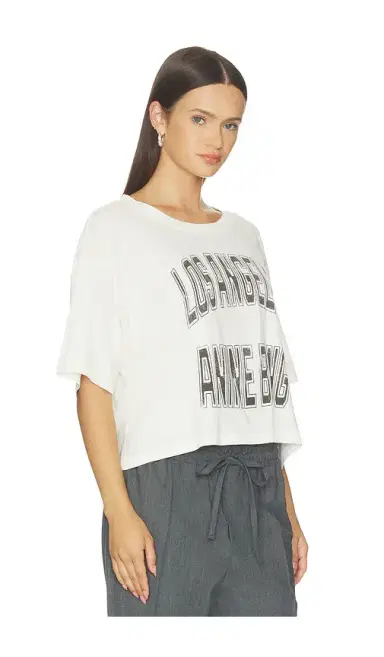 Anine Bing Johnny Cropped Tee | Thumbnail 2
