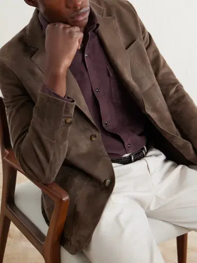 Canali Suede Blazer - Men | Thumbnail 5