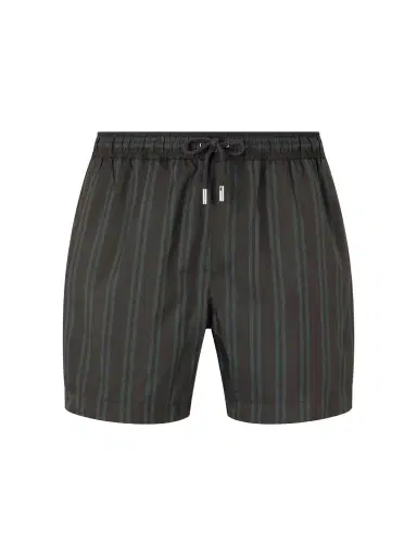 MR P. Straight-Leg Mid-Length Striped Swim Shorts - Men | Thumbnail 1