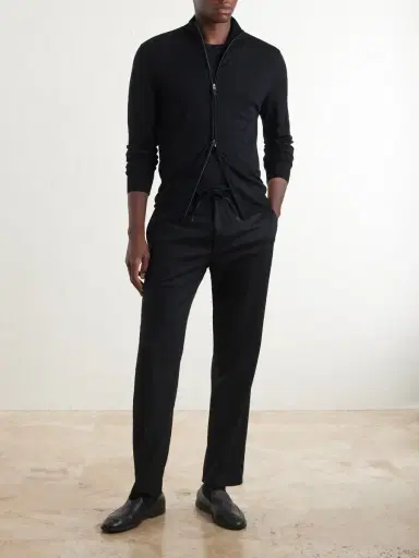 Canali Wool Zip-Up Sweater - Men | Thumbnail 2