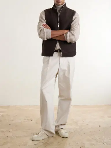ELEVENTY Brushed-Wool Zip-Up Gilet - Men | Thumbnail 2 ELEVENTY Brushed-Wool Zip-Up Gilet - Men | Thumbnail 2