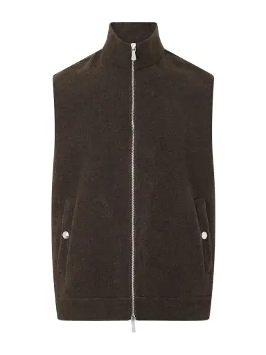ELEVENTY Brushed-Wool Zip-Up Gilet - Men | Thumbnail 1 ELEVENTY Brushed-Wool Zip-Up Gilet - Men | Thumbnail 1