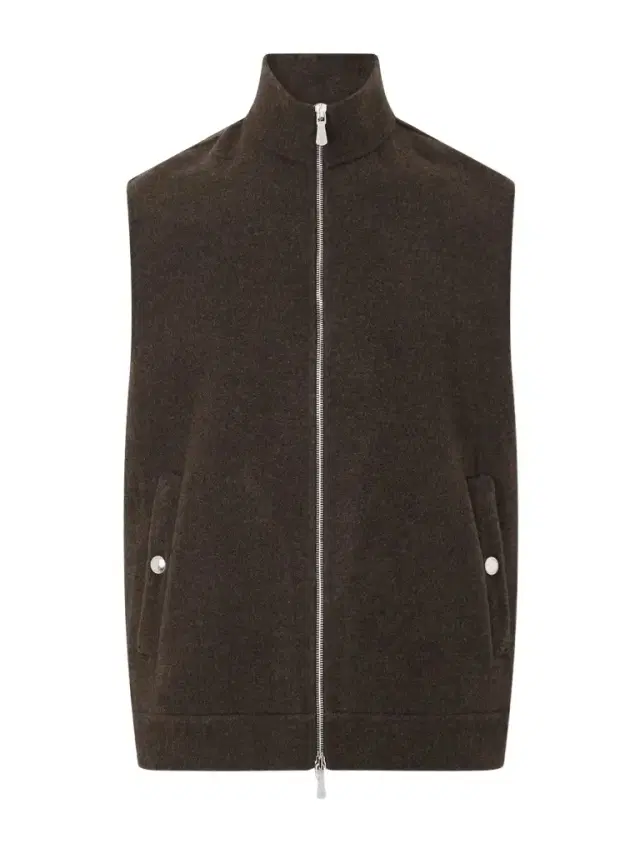 ELEVENTY Brushed-Wool Zip-Up Gilet - Men