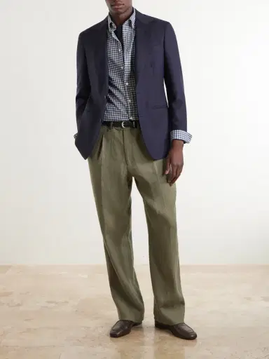Canali Checked Cotton-Flannel Shirt - Men | Thumbnail 2