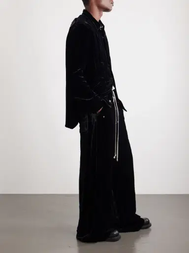 Rick Owens Fogpocket Velour Jacket - Men | Thumbnail 2 Rick Owens Fogpocket Velour Jacket - Men | Thumbnail 2