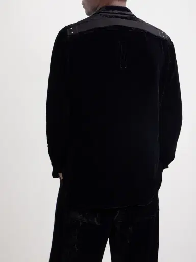 Rick Owens Fogpocket Velour Jacket - Men | Thumbnail 4 Rick Owens Fogpocket Velour Jacket - Men | Thumbnail 4