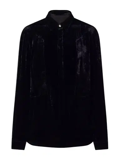 Rick Owens Fogpocket Velour Jacket - Men | Thumbnail 1 Rick Owens Fogpocket Velour Jacket - Men | Thumbnail 1