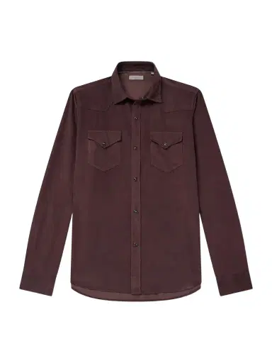 Canali Cotton-Corduroy Shirt - Men | Thumbnail 1 Canali Cotton-Corduroy Shirt - Men | Thumbnail 1