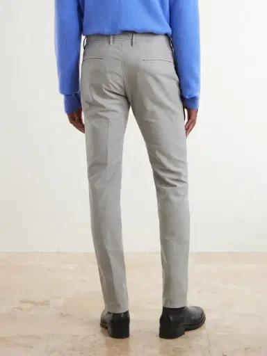 Slowear Straight-Leg Stretch-Cotton Trousers - Men | Thumbnail 4