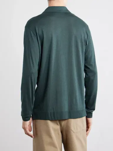 Altea Pierre Lyocell and Cotton-Blend Jersey Polo Shirt - Men | Thumbnail 4