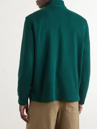 Polo Ralph Lauren Logo-Embroidered Cotton Half-Zip Sweater - Men | Thumbnail 4