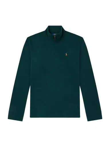 Polo Ralph Lauren Logo-Embroidered Cotton Half-Zip Sweater - Men | Thumbnail 1