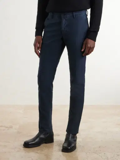 Slowear Slim-Fit Straight-Leg Stretch-Cotton Trousers - Men | Thumbnail 3 Slowear Slim-Fit Straight-Leg Stretch-Cotton Trousers - Men | Thumbnail 3