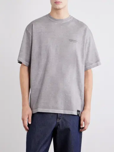 Neighborhood Logo-Embroidered Cotton-Jersey T-Shirt - Men | Thumbnail 3