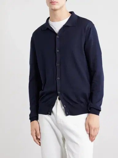 Caruso Silk and Cotton-Blend Cardigan - Men | Thumbnail 3 Caruso Silk and Cotton-Blend Cardigan - Men | Thumbnail 3