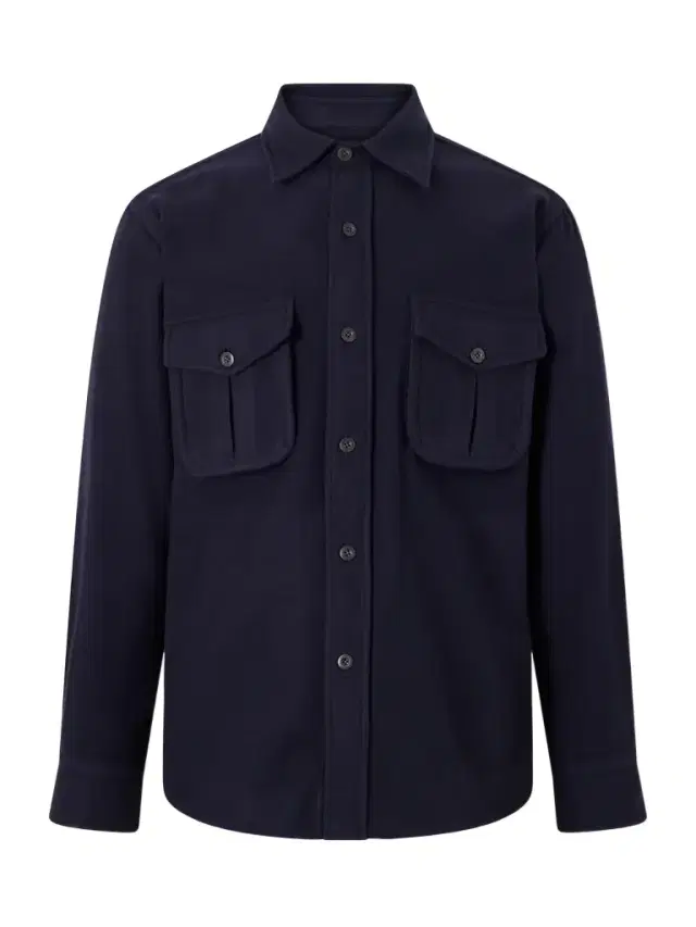 Caruso Brushed Wool Overshirt - Men