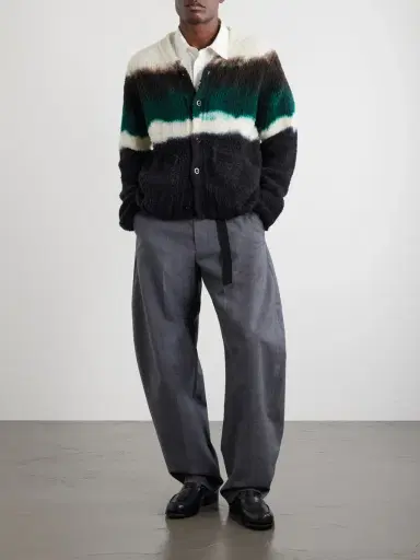 Sacai Chusen-Dyed Wool-Blend Cardigan - Men | Thumbnail 2