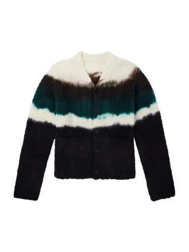 Sacai Chusen-Dyed Wool-Blend Cardigan - Men | Thumbnail 1