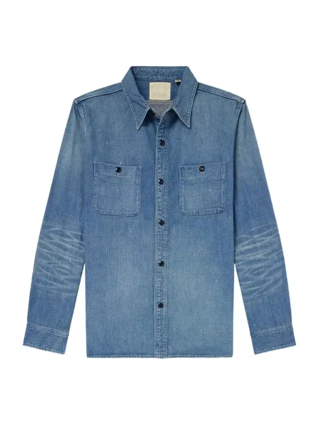 FULLCOUNT Distressed Denim Shirt - Men