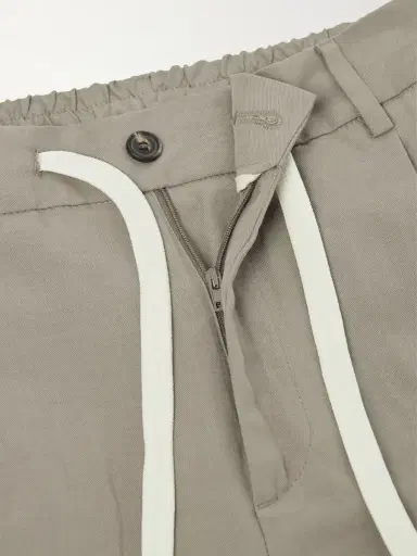 ELEVENTY Straight-Leg Lyocell and Linen-Blend Trousers - Men | Thumbnail 6