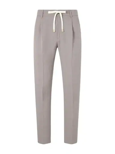 ELEVENTY Straight-Leg Lyocell and Linen-Blend Trousers - Men | Thumbnail 1