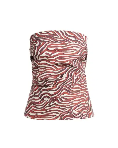 Proenza Schouler White Label Maisy Strapless Ruched Top in Poplin | Thumbnail 1 Proenza Schouler White Label Maisy Strapless Ruched Top in Poplin | Thumbnail 1