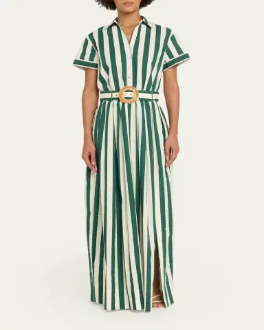 Cara Cara Greenfield Belted Cotton Maxi Skirt | Thumbnail 2