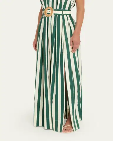 Cara Cara Greenfield Belted Cotton Maxi Skirt | Thumbnail 4