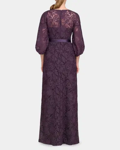 Kay Unger New York Delaney Lace A-Line Gown | Thumbnail 3 Kay Unger New York Delaney Lace A-Line Gown | Thumbnail 3