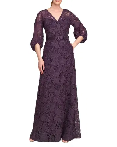 Kay Unger New York Delaney Lace A-Line Gown | Thumbnail 1 Kay Unger New York Delaney Lace A-Line Gown | Thumbnail 1