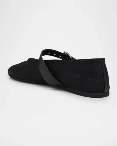 Miu Miu Mesh Buckle Mary-Jane Ballerina Flats | Thumbnail 2 Miu Miu Mesh Buckle Mary-Jane Ballerina Flats | Thumbnail 2