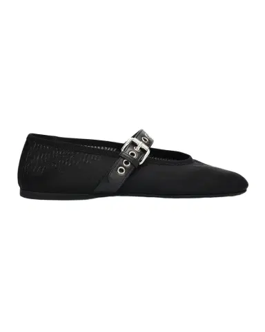 Miu Miu Mesh Buckle Mary-Jane Ballerina Flats | Thumbnail 1 Miu Miu Mesh Buckle Mary-Jane Ballerina Flats | Thumbnail 1