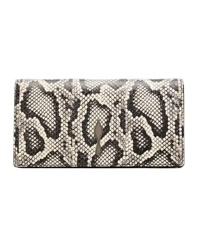 Christian Louboutin Bettina Clutch Bag in Snakeskin