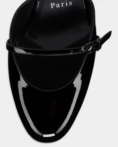 Christian Louboutin 55mm Jane Nina Patent Leather Mary Jane Mule Pumps | Thumbnail 3 Christian Louboutin 55mm Jane Nina Patent Leather Mary Jane Mule Pumps | Thumbnail 3