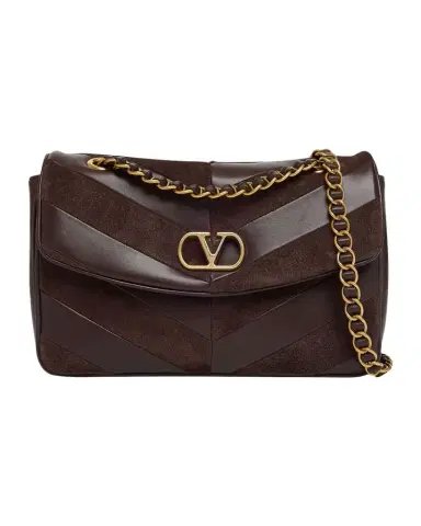 Valentino Garavani Djuna Medium Patchwork Chevron Shoulder Bag | Thumbnail 1 Valentino Garavani Djuna Medium Patchwork Chevron Shoulder Bag | Thumbnail 1