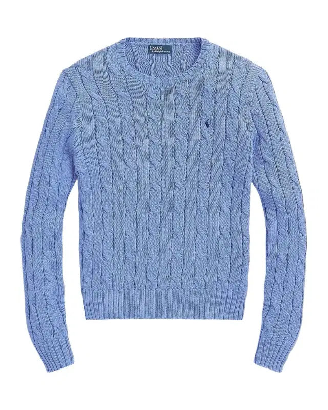 Polo Ralph Lauren Julianna Cable-Knit Cotton Crewneck Sweater