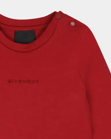 Givenchy Girl 's Logo-Embroidered Cotton Dress, Size 6M-18M | Thumbnail 3