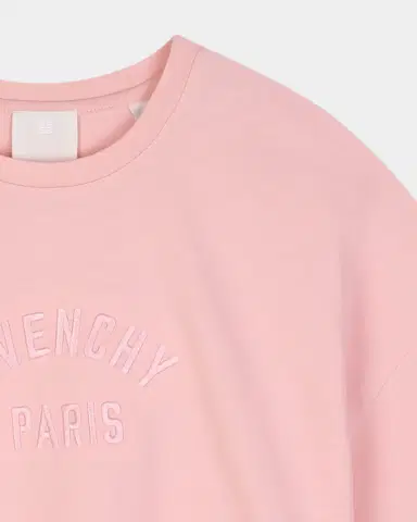 Givenchy Girl 's Logo-Embroidered Cropped T-Shirt, Size 8- | Thumbnail 3
