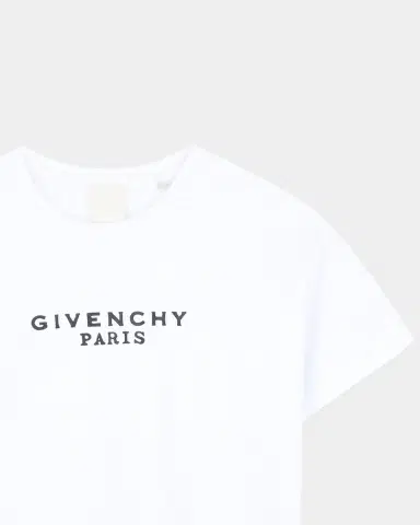 Givenchy Girl 's Logo Short-Sleeve Cotton T-Shirt, Size 4-6 | Thumbnail 4
